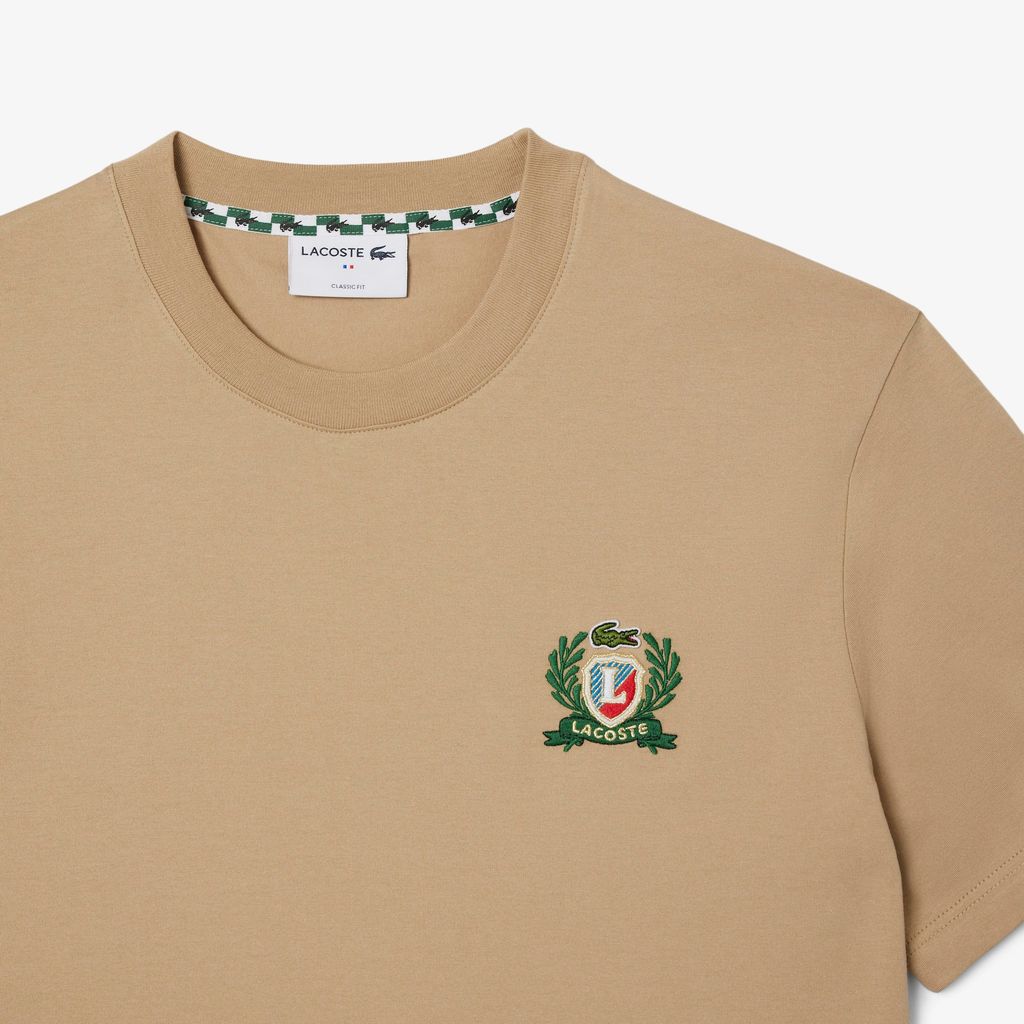Áo Thun Lacoste Nam Thêu Huy Hiệu Sản Xuất Tại Pháp