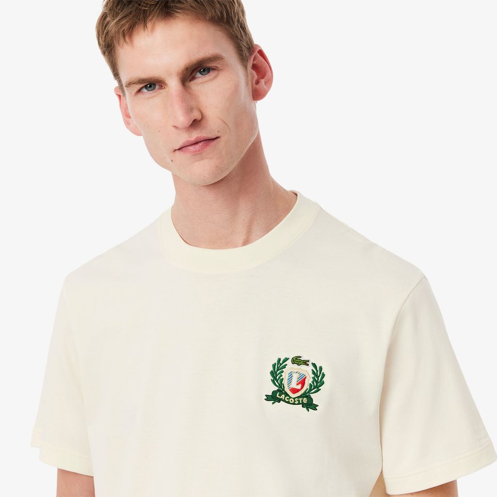 Áo Thun Lacoste Nam Thêu Huy Hiệu Sản Xuất Tại Pháp