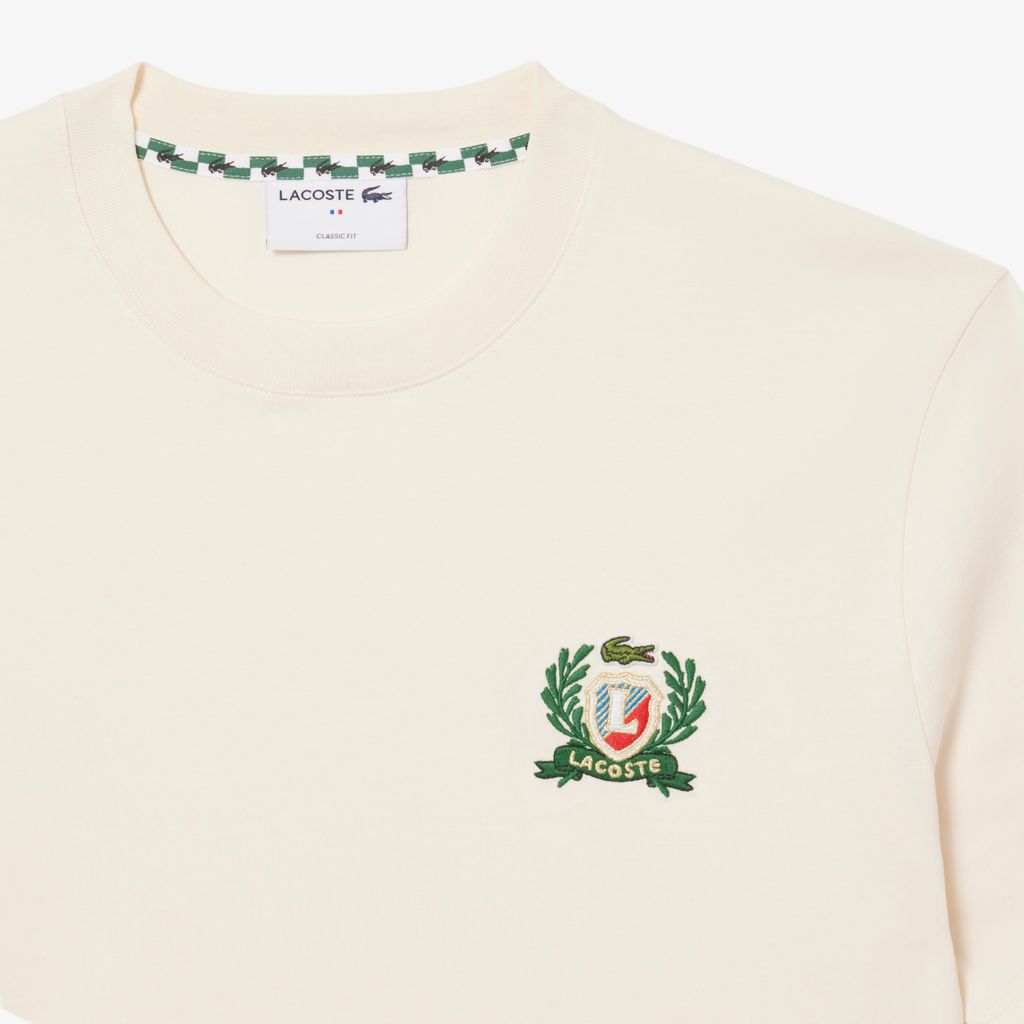 Áo Thun Lacoste Nam Thêu Huy Hiệu Sản Xuất Tại Pháp