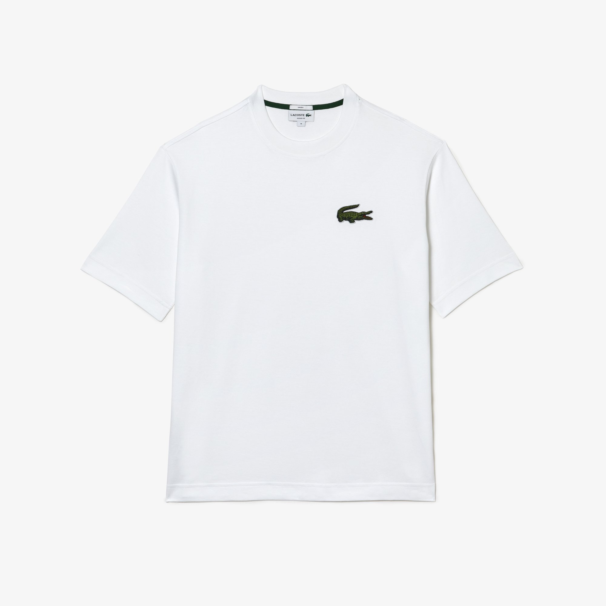 Áo Thun Lacoste Unisex Dáng Rộng Chất Liệu Cotton Dày