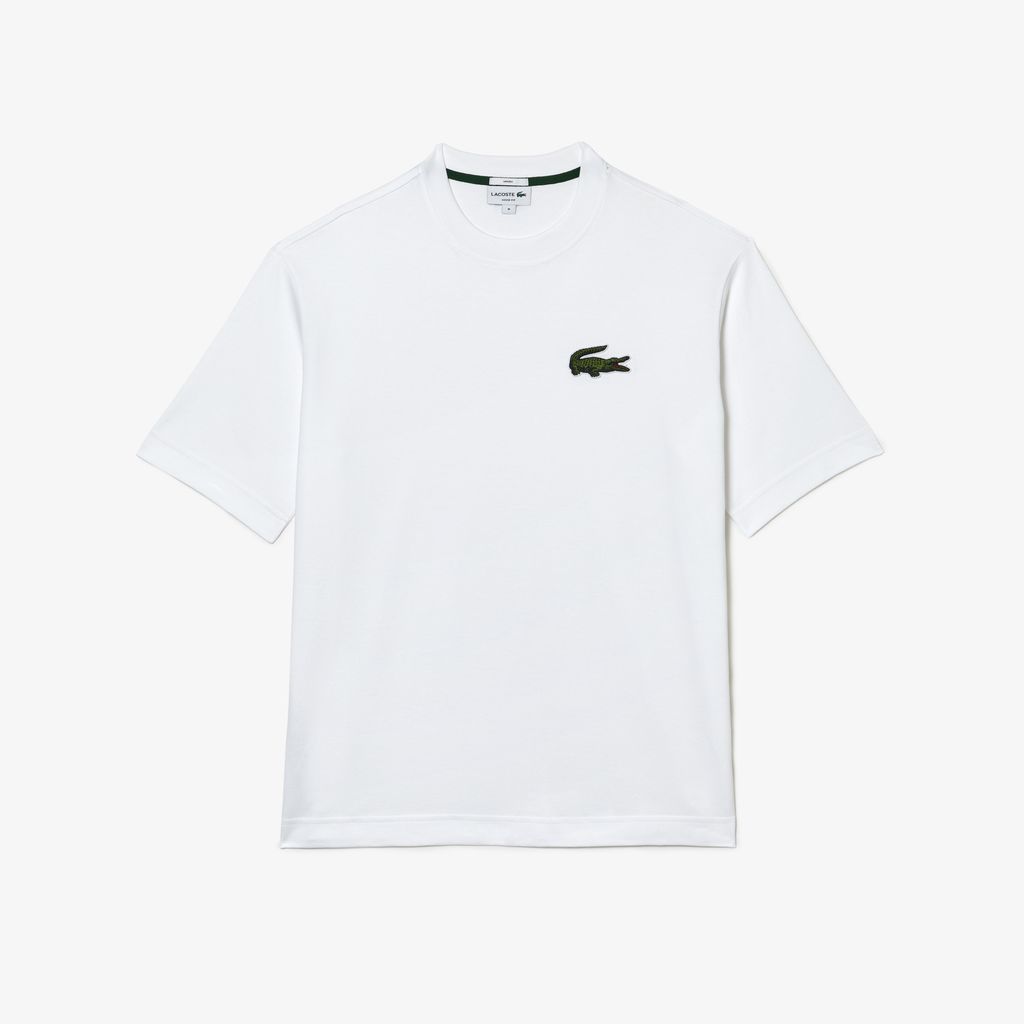 Áo Thun Lacoste Unisex Dáng Rộng Chất Liệu Cotton Dày