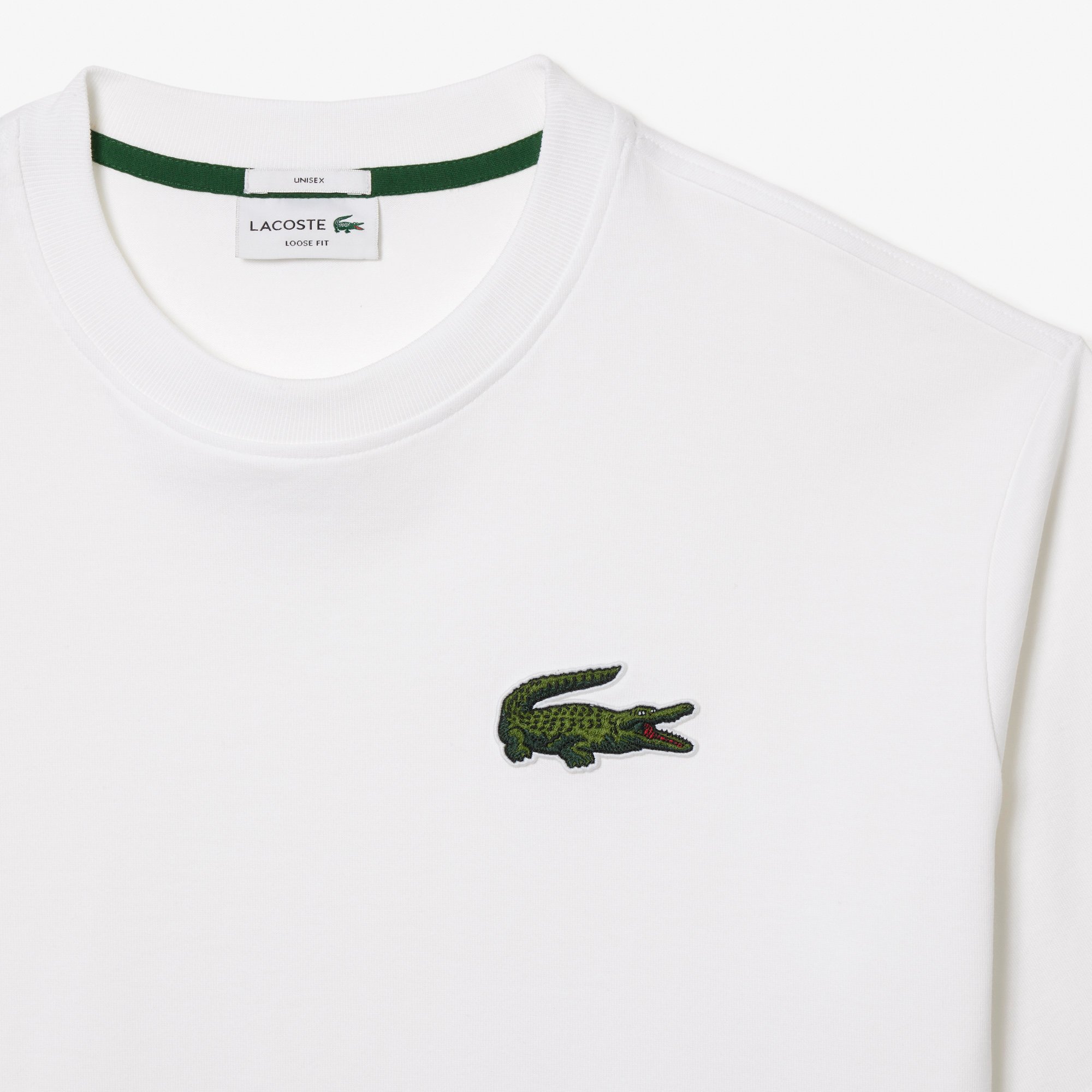 Áo Thun Lacoste Unisex Dáng Rộng Chất Liệu Cotton Dày