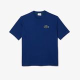 Áo Thun Lacoste Unisex Dáng Rộng Chất Liệu Cotton Dày