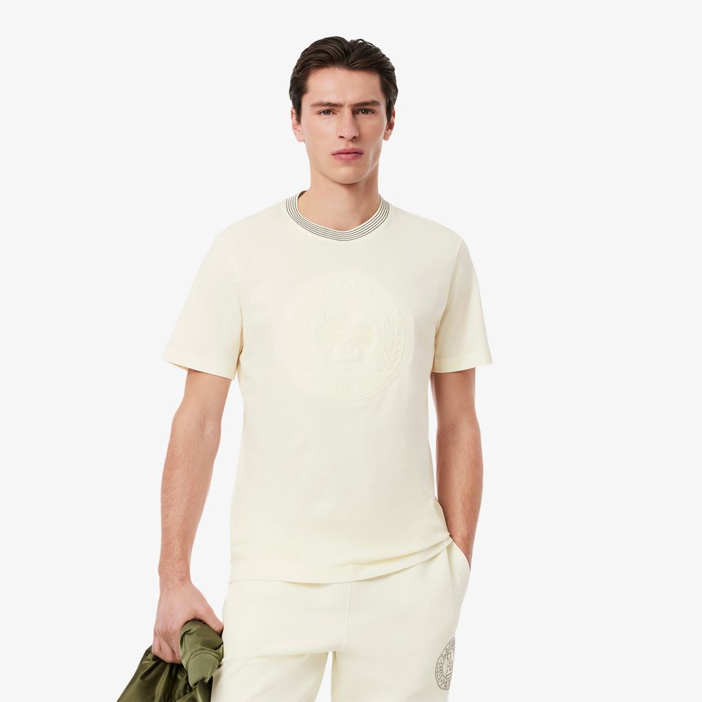 Áo Thun Lacoste Nam Chất Liệu Cotton Jersey Hoạ Tiết Thêu