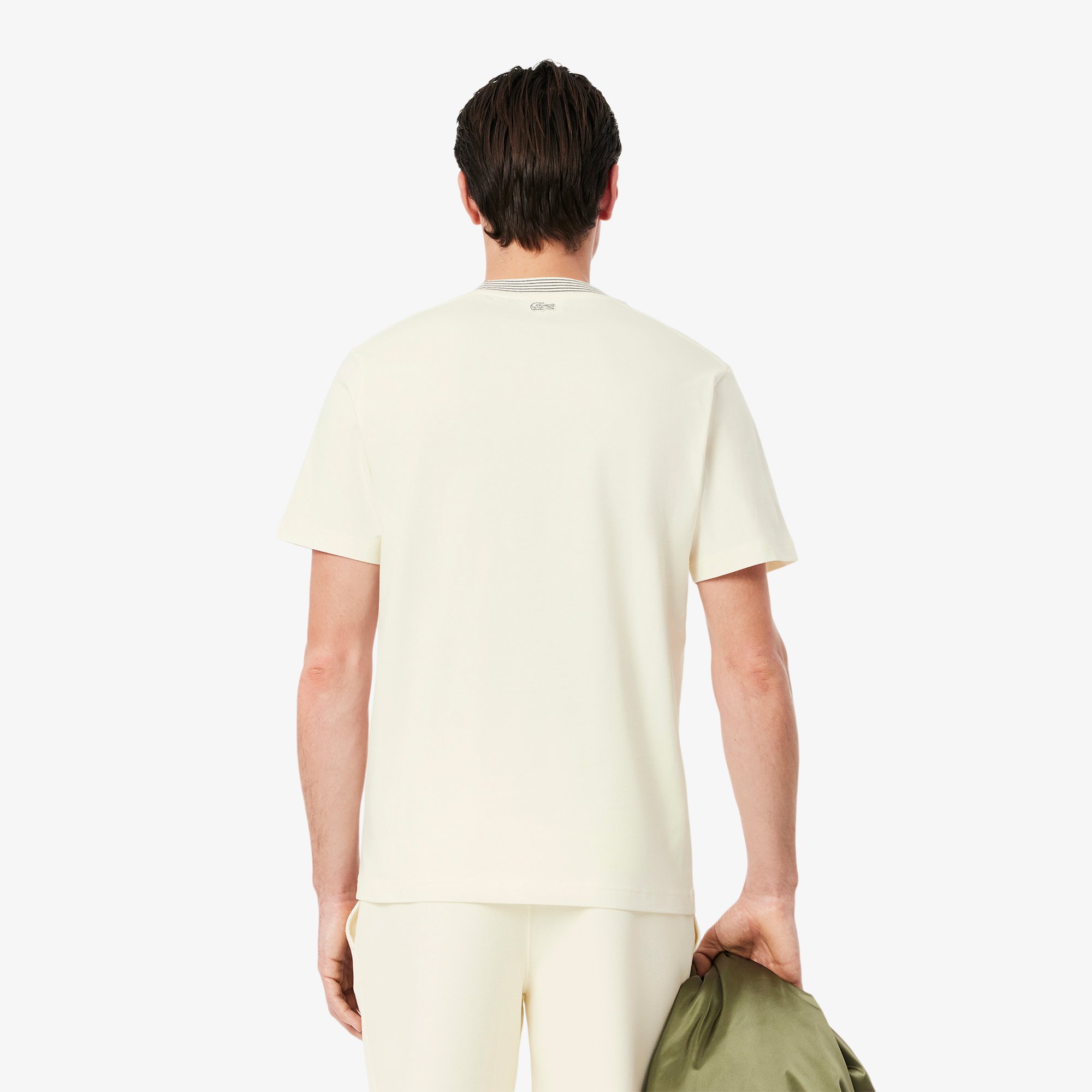 Áo Thun Lacoste Nam Chất Liệu Cotton Jersey Hoạ Tiết Thêu