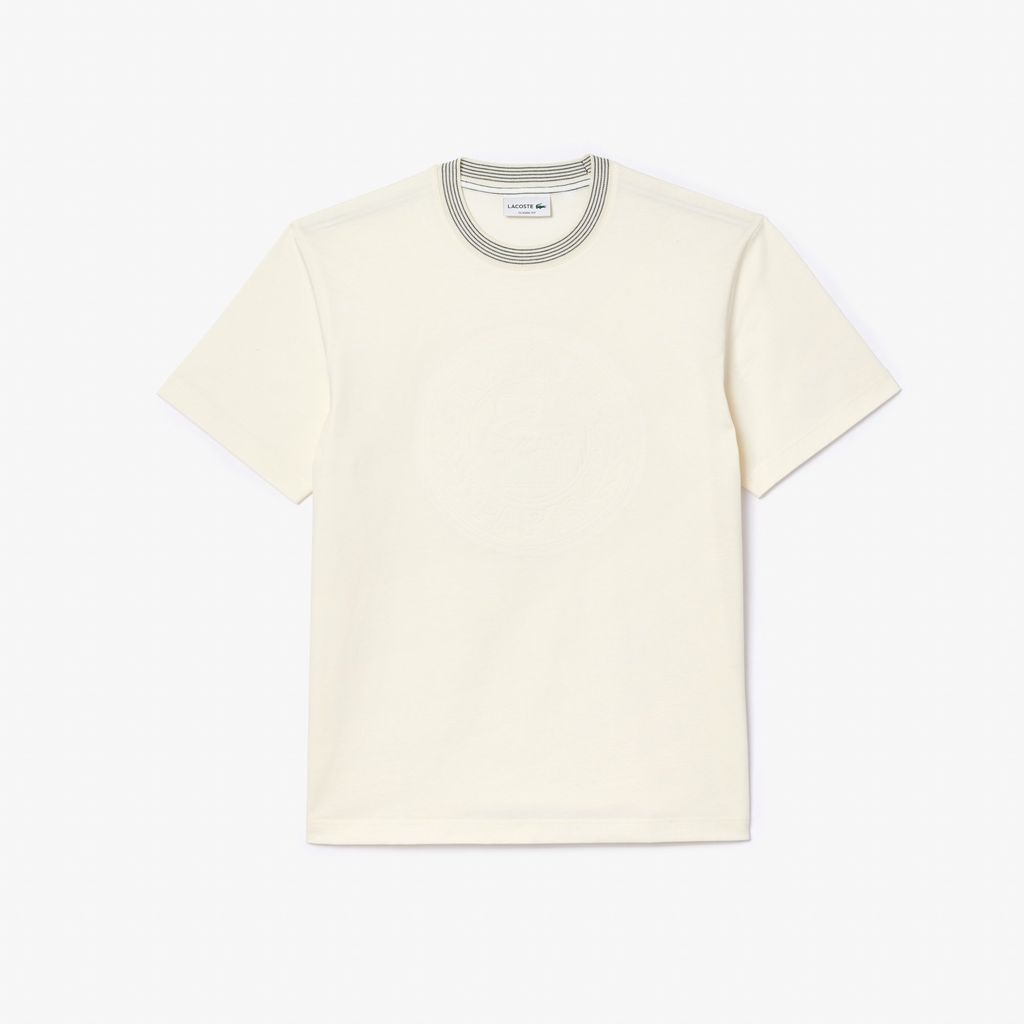 Áo Thun Lacoste Nam Chất Liệu Cotton Jersey Hoạ Tiết Thêu