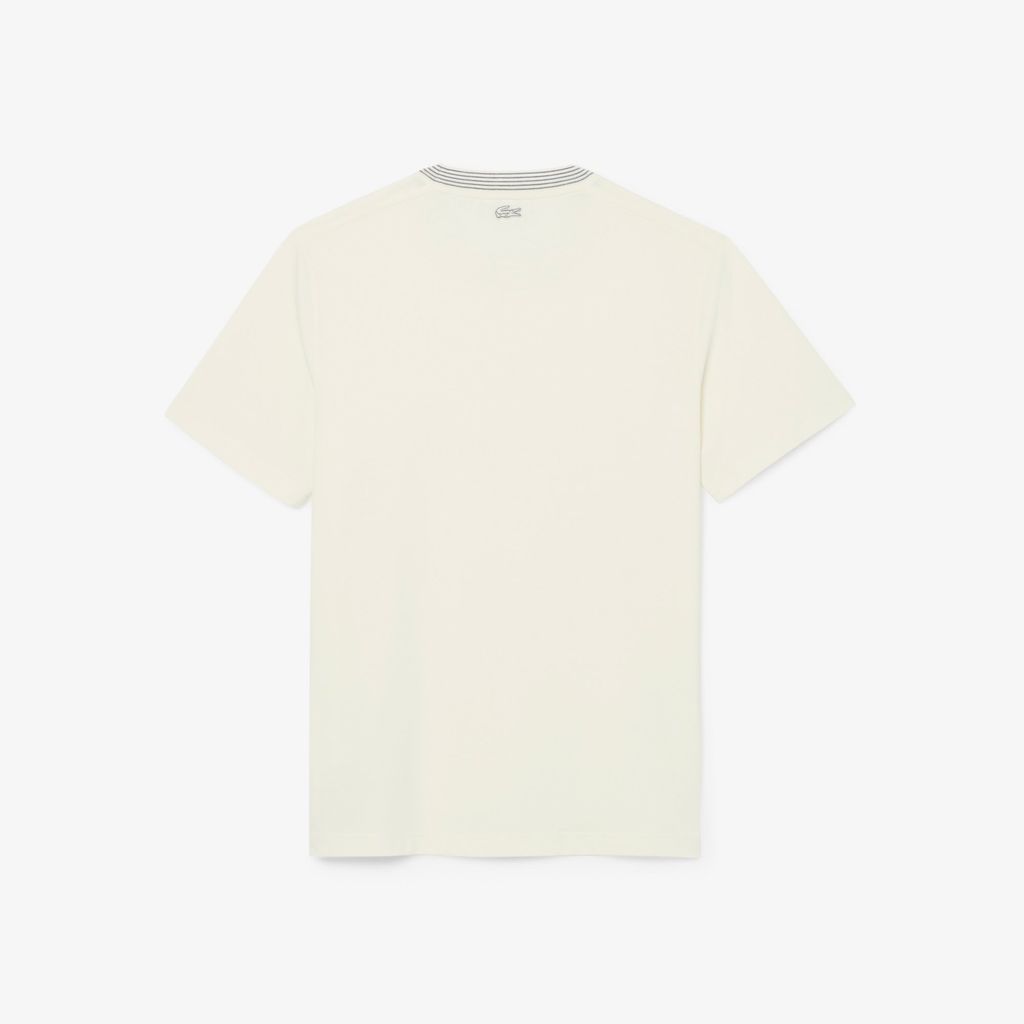 Áo Thun Lacoste Nam Chất Liệu Cotton Jersey Hoạ Tiết Thêu