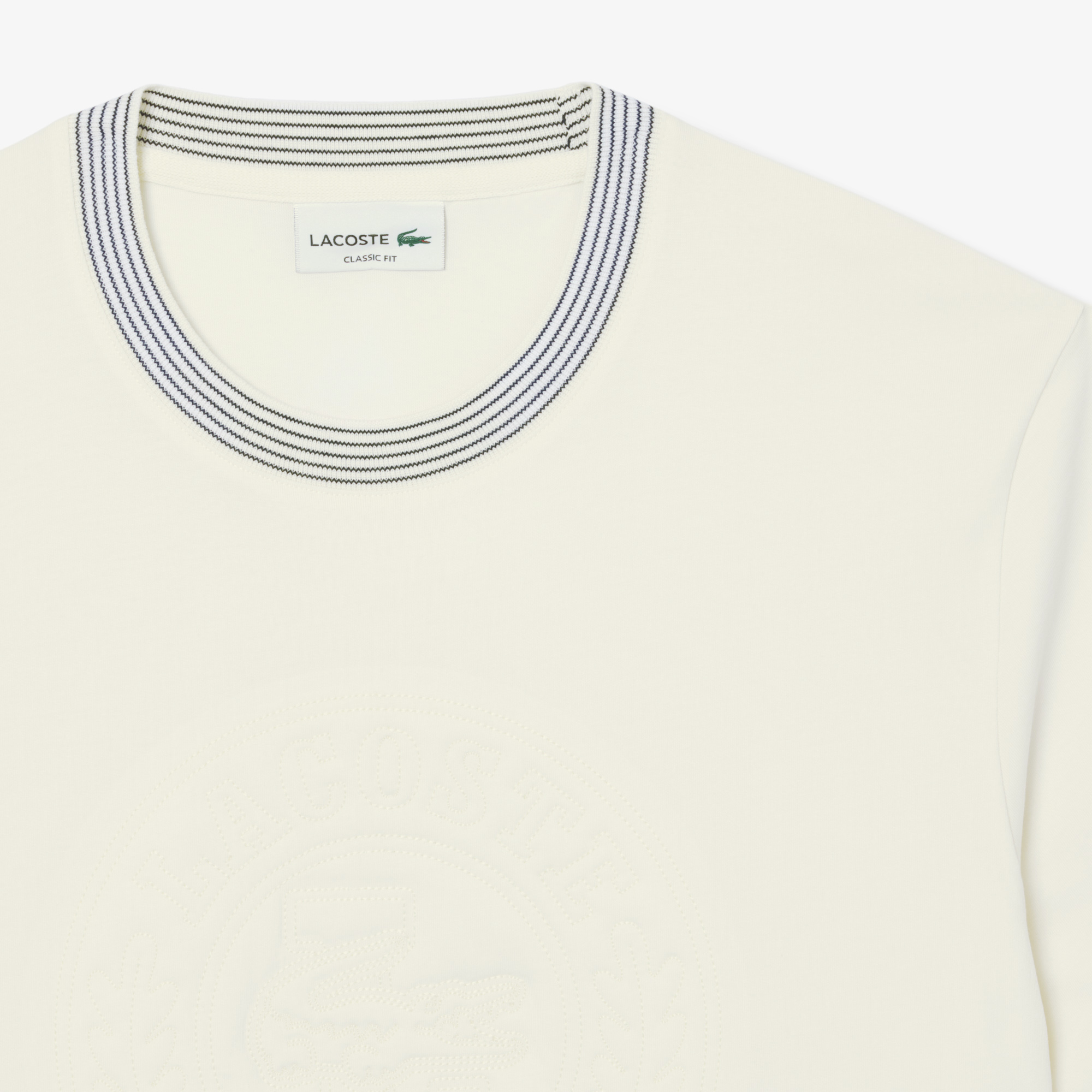 Áo Thun Lacoste Nam Chất Liệu Cotton Jersey Hoạ Tiết Thêu