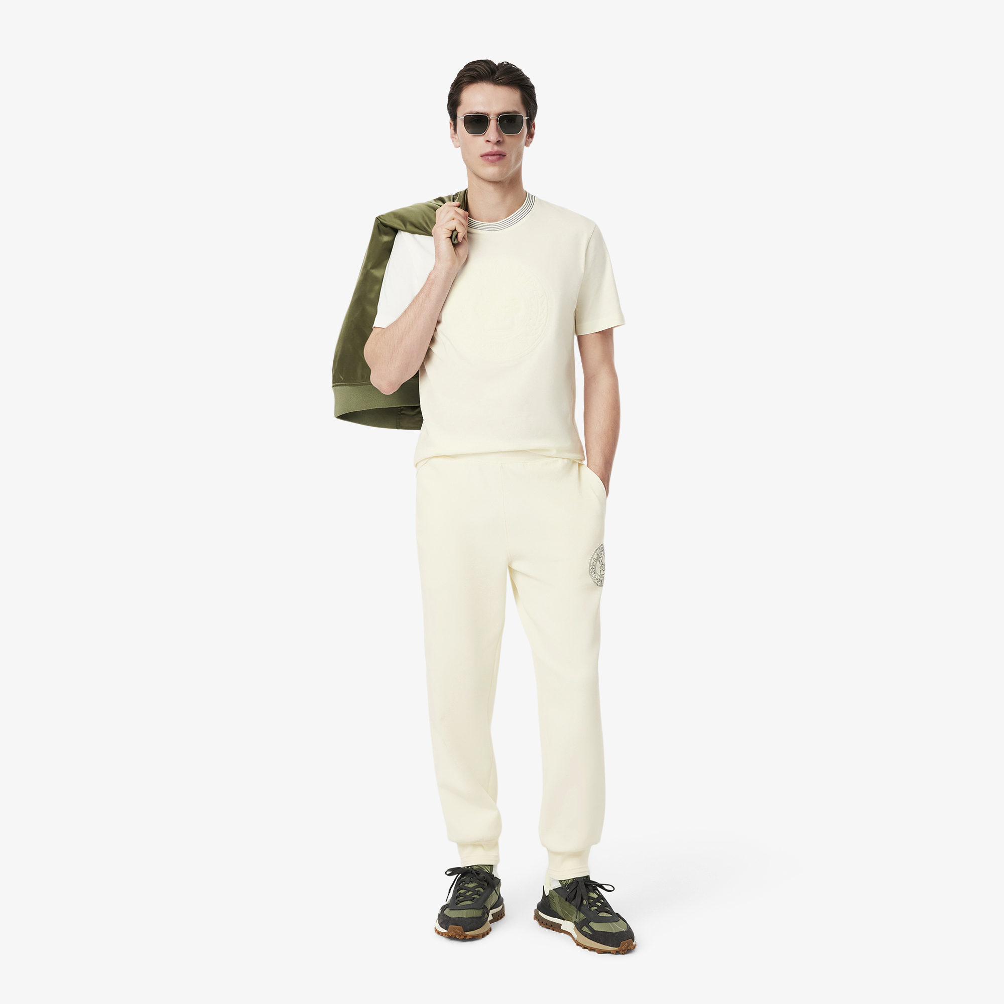 Áo Thun Lacoste Nam Chất Liệu Cotton Jersey Hoạ Tiết Thêu