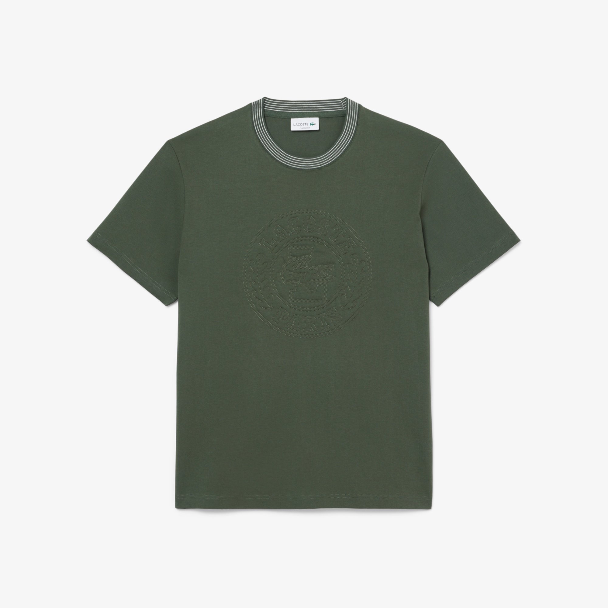Áo Thun Lacoste Nam Chất Liệu Cotton Jersey Hoạ Tiết Thêu