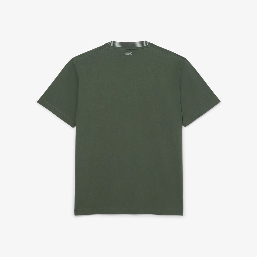 Áo Thun Lacoste Nam Chất Liệu Cotton Jersey Hoạ Tiết Thêu