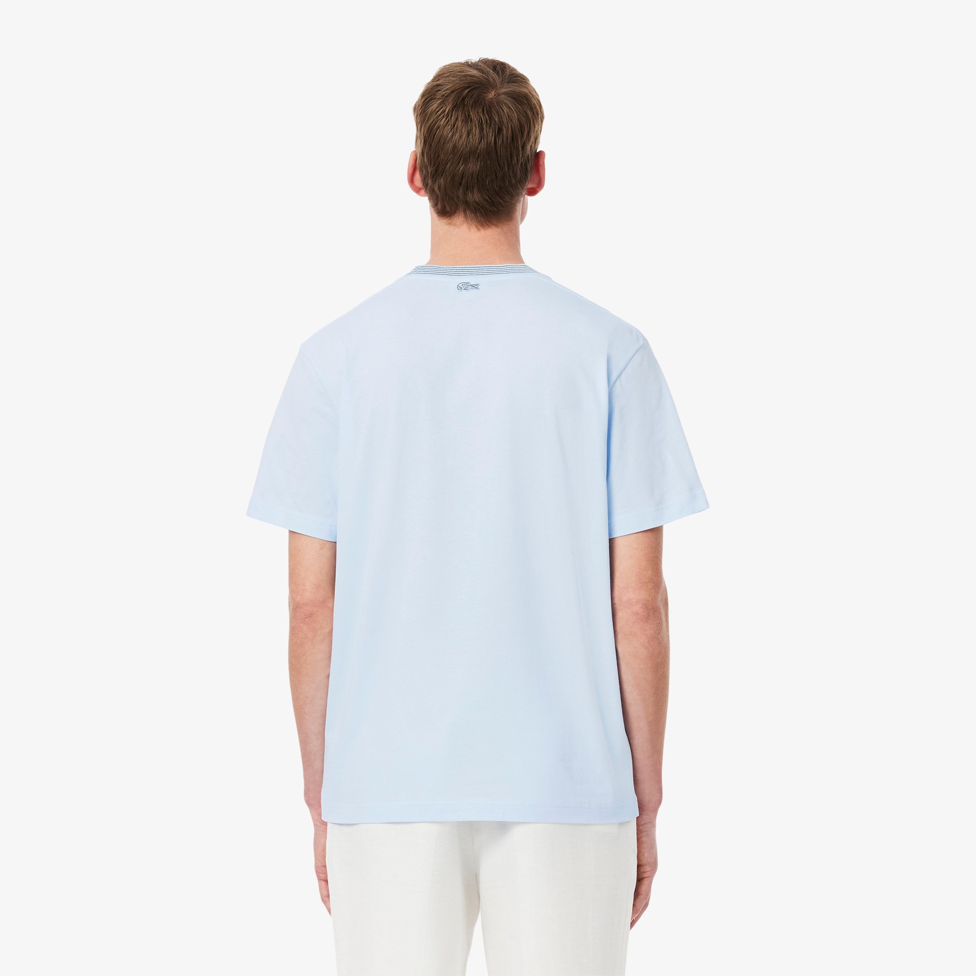 Áo Thun Lacoste Nam Chất Liệu Cotton Jersey Hoạ Tiết Thêu