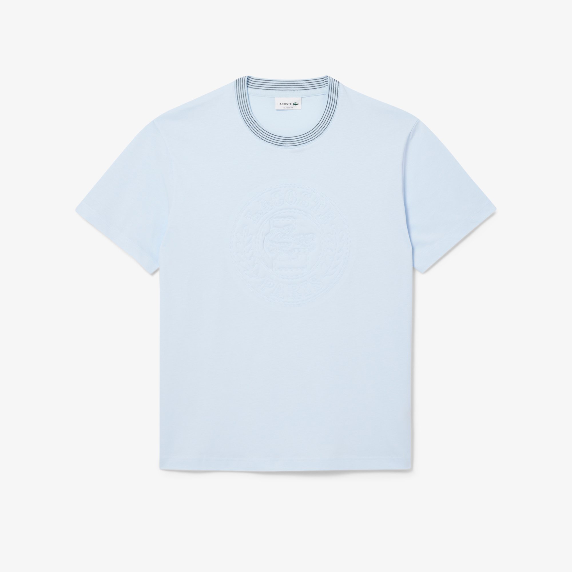 Áo Thun Lacoste Nam Chất Liệu Cotton Jersey Hoạ Tiết Thêu