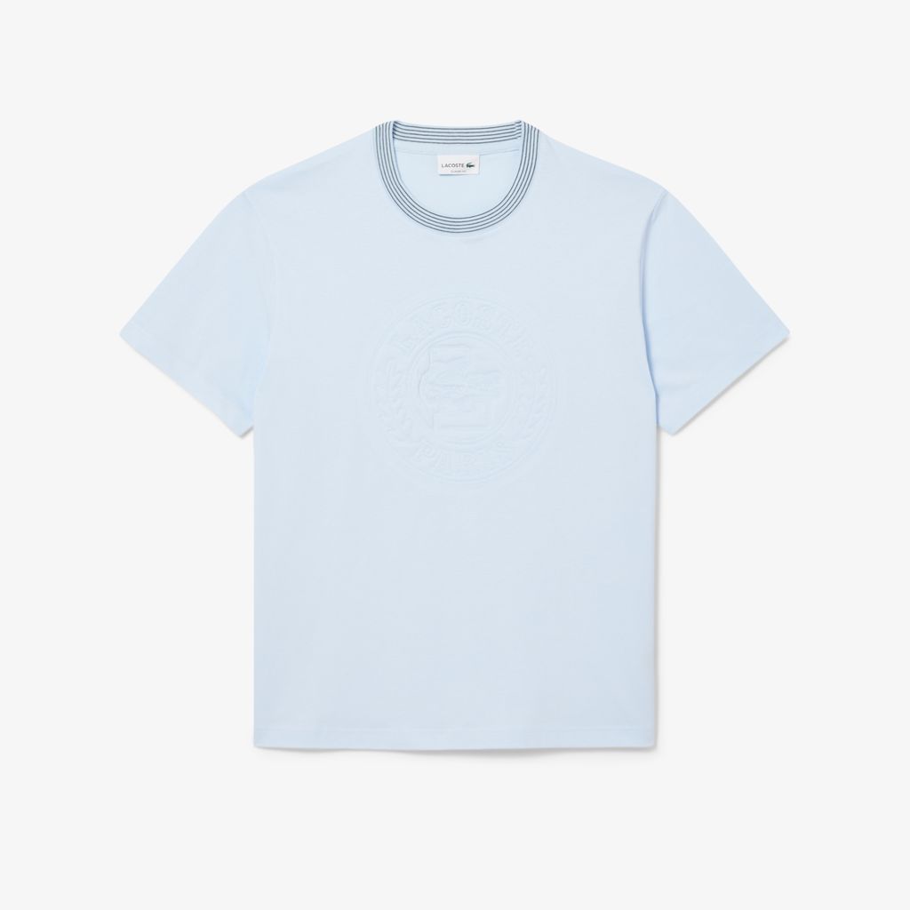 Áo Thun Lacoste Nam Chất Liệu Cotton Jersey Hoạ Tiết Thêu