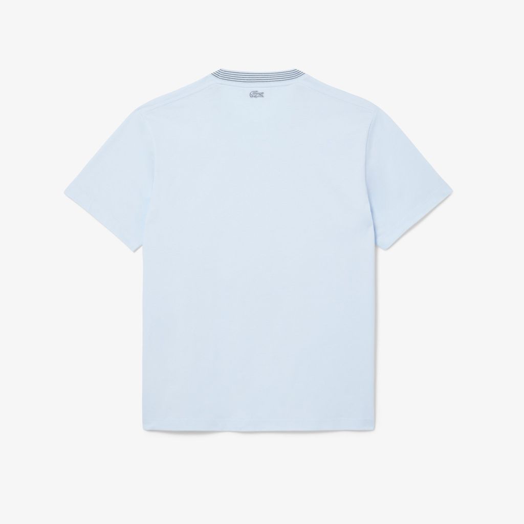 Áo Thun Lacoste Nam Chất Liệu Cotton Jersey Hoạ Tiết Thêu