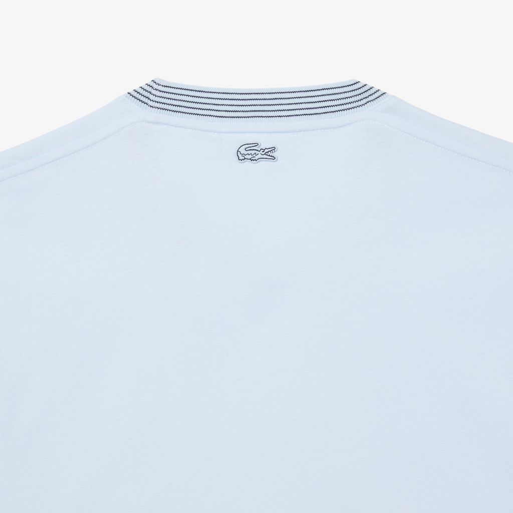 Áo Thun Lacoste Nam Chất Liệu Cotton Jersey Hoạ Tiết Thêu