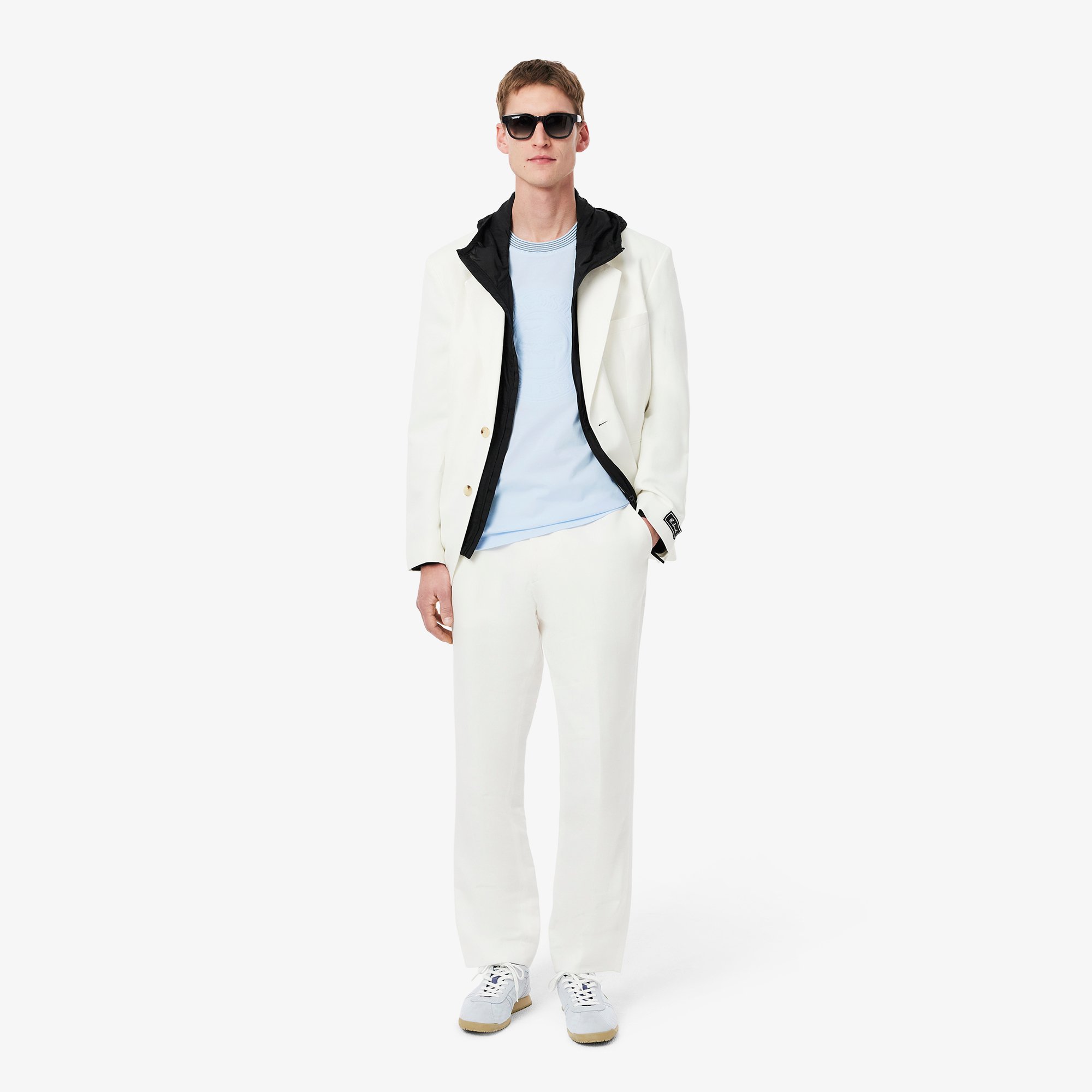 Áo Thun Lacoste Nam Chất Liệu Cotton Jersey Hoạ Tiết Thêu
