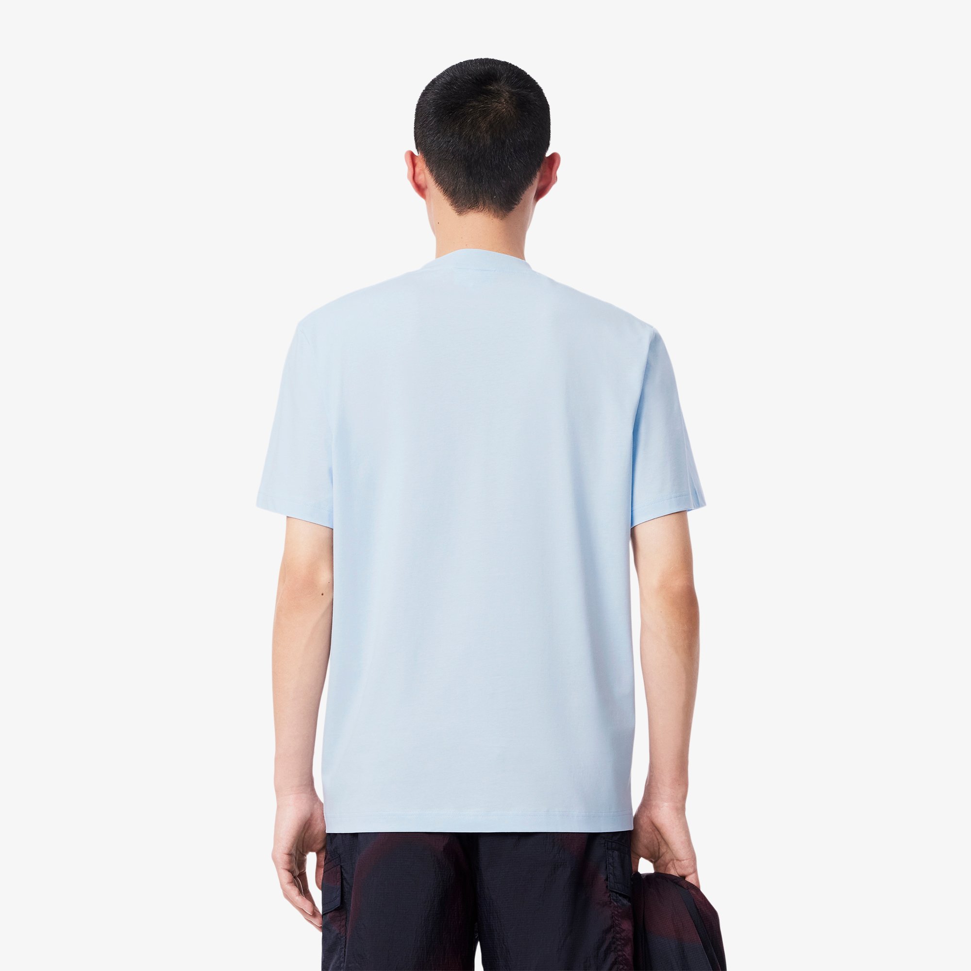 Áo Thun Lacoste Nam Chất Liệu Jersey In Huy Hiệu