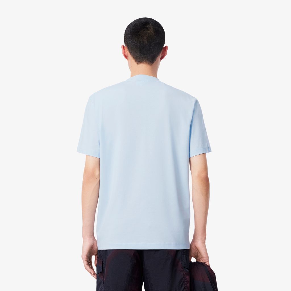 Áo Thun Lacoste Nam Chất Liệu Jersey In Huy Hiệu