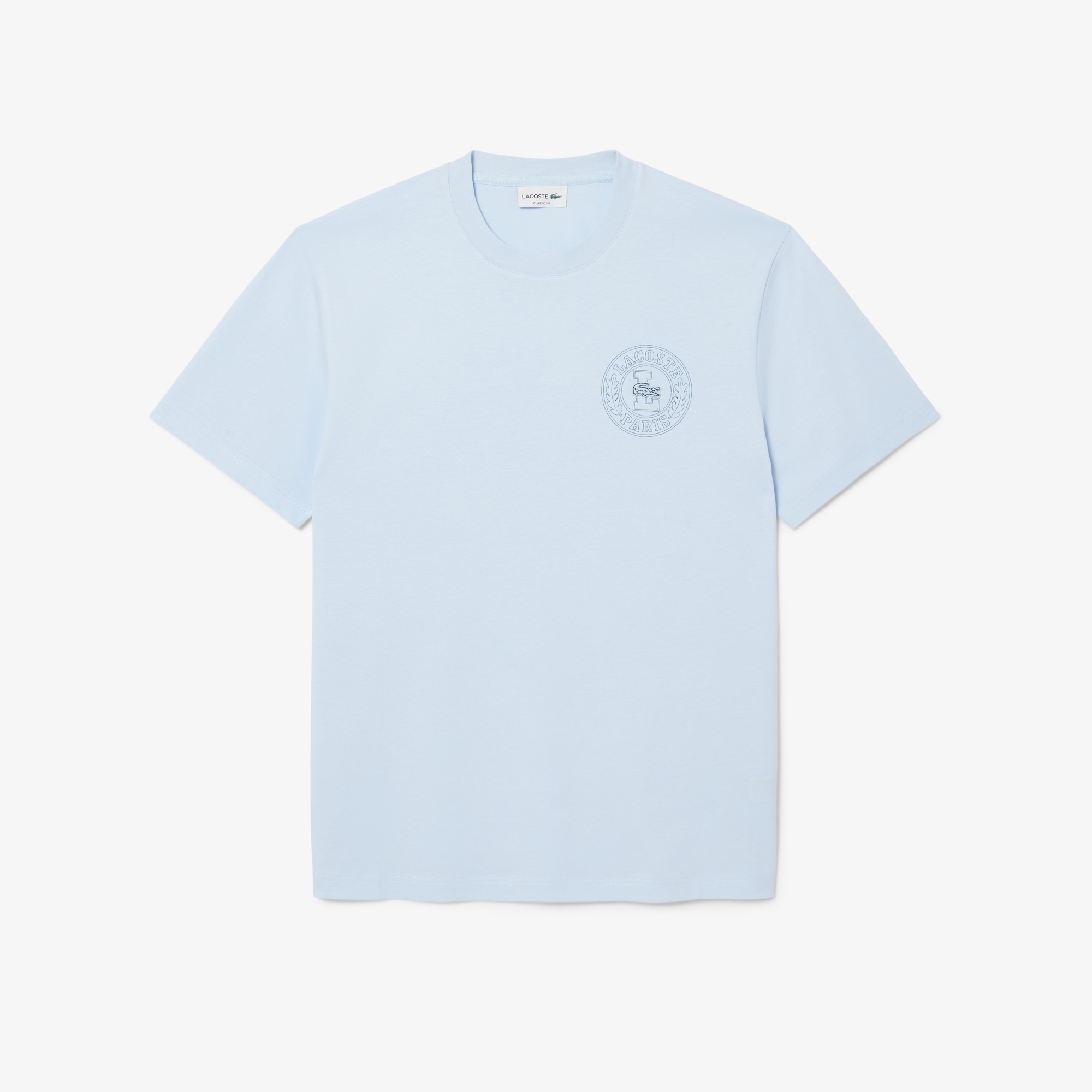 Áo Thun Lacoste Nam Chất Liệu Jersey In Huy Hiệu