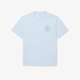 Áo Thun Lacoste Nam Chất Liệu Jersey In Huy Hiệu