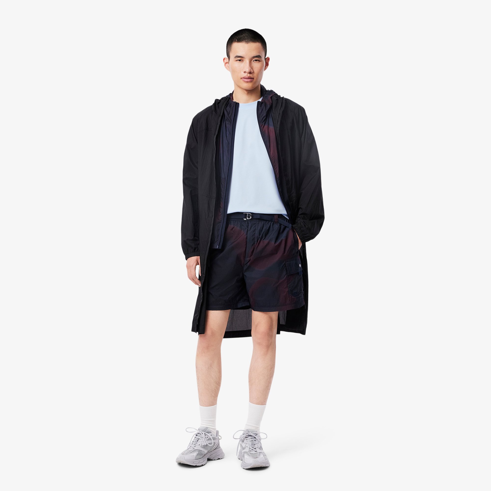 Áo Thun Lacoste Nam Chất Liệu Jersey In Huy Hiệu