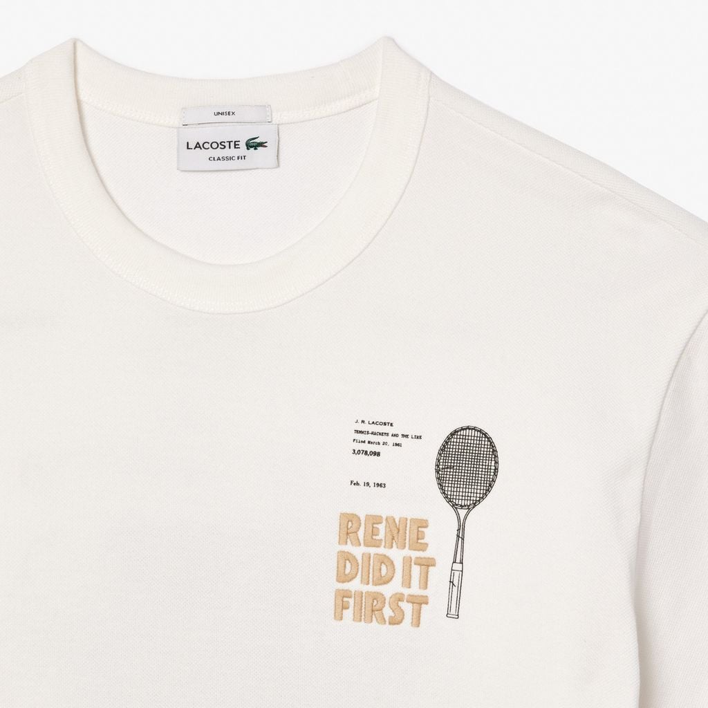 Áo Thun Lacoste Unisex Piqué Họa Tiết In