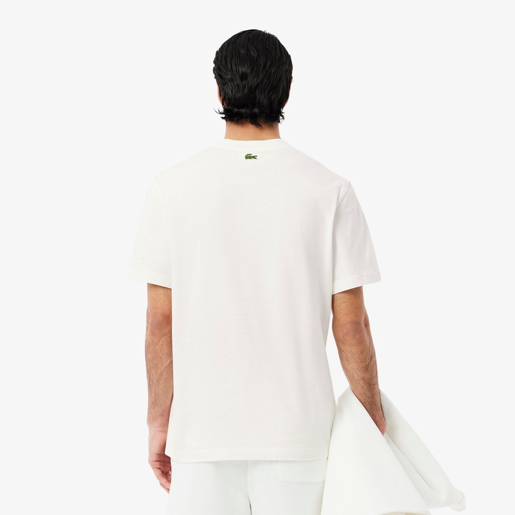 Áo Thun Lacoste Nam Chất Liệu Cotton Jersey Họa Tiết In