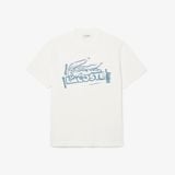 Áo Thun Lacoste Nam Chất Liệu Cotton Jersey Họa Tiết In