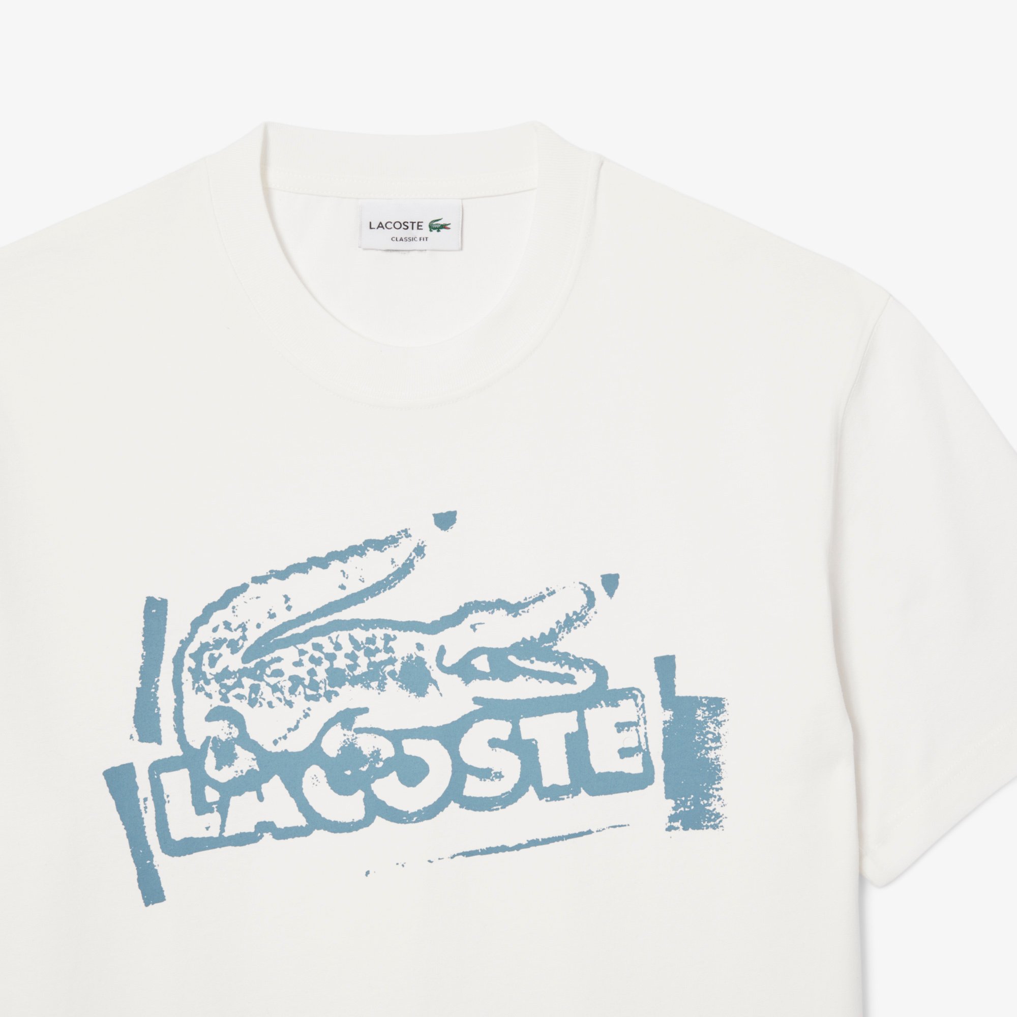 Áo Thun Lacoste Nam Chất Liệu Cotton Jersey Họa Tiết In