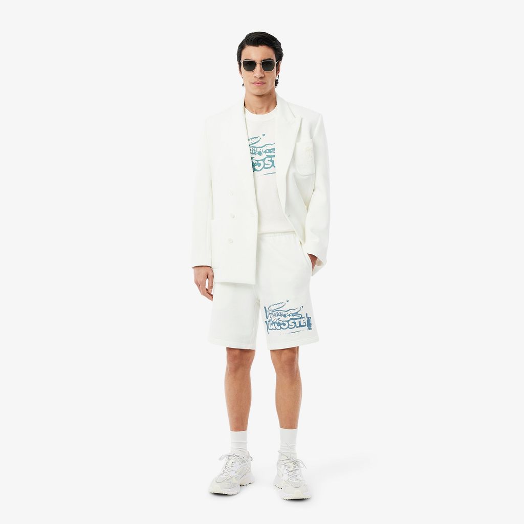Áo Thun Lacoste Nam Chất Liệu Cotton Jersey Họa Tiết In