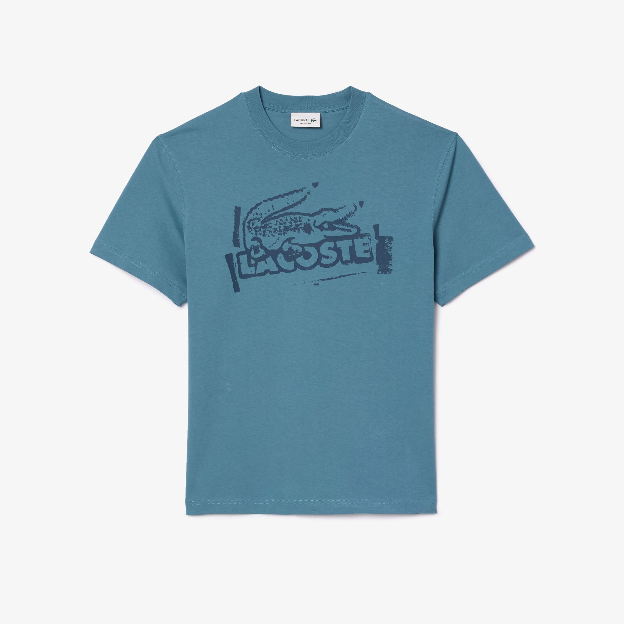 Áo Thun Lacoste Nam Chất Liệu Cotton Jersey Họa Tiết In