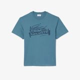 Áo Thun Lacoste Nam Chất Liệu Cotton Jersey Họa Tiết In