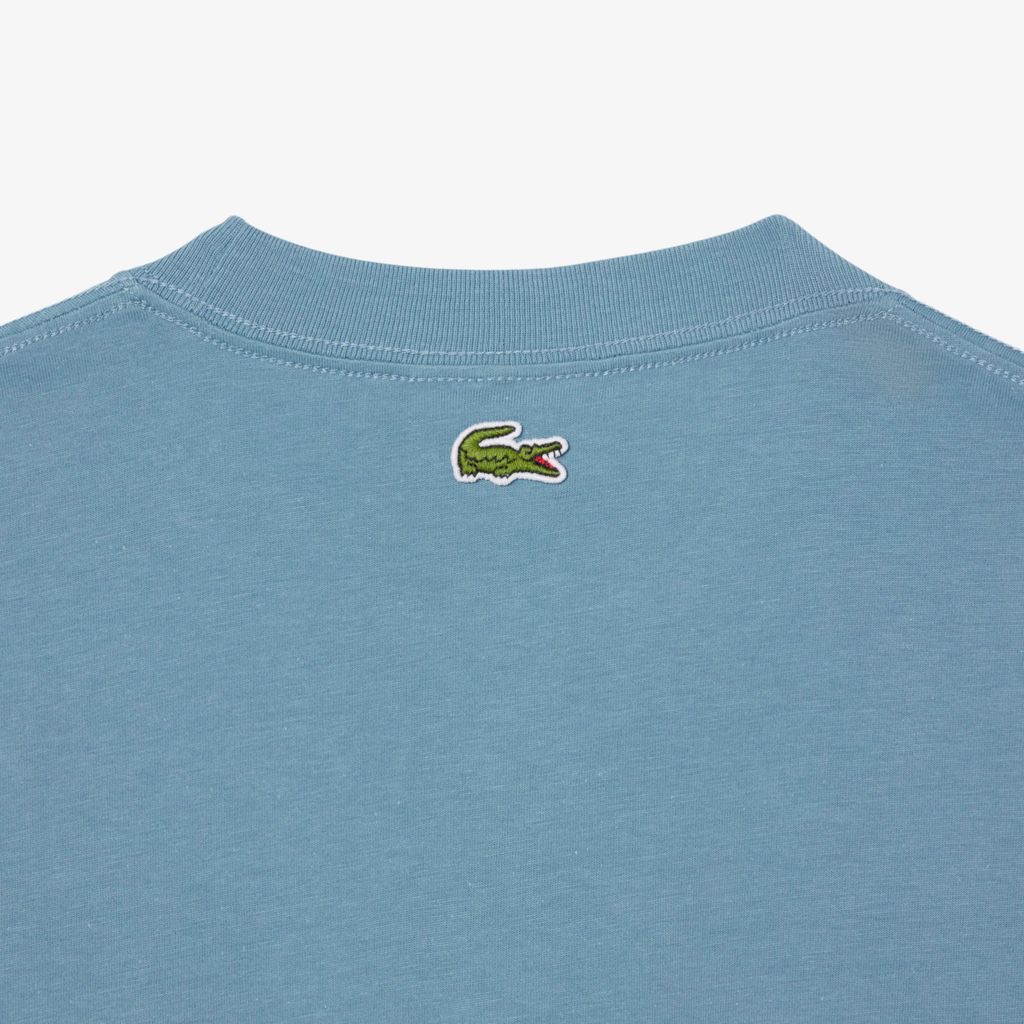 Áo Thun Lacoste Nam Chất Liệu Cotton Jersey Họa Tiết In