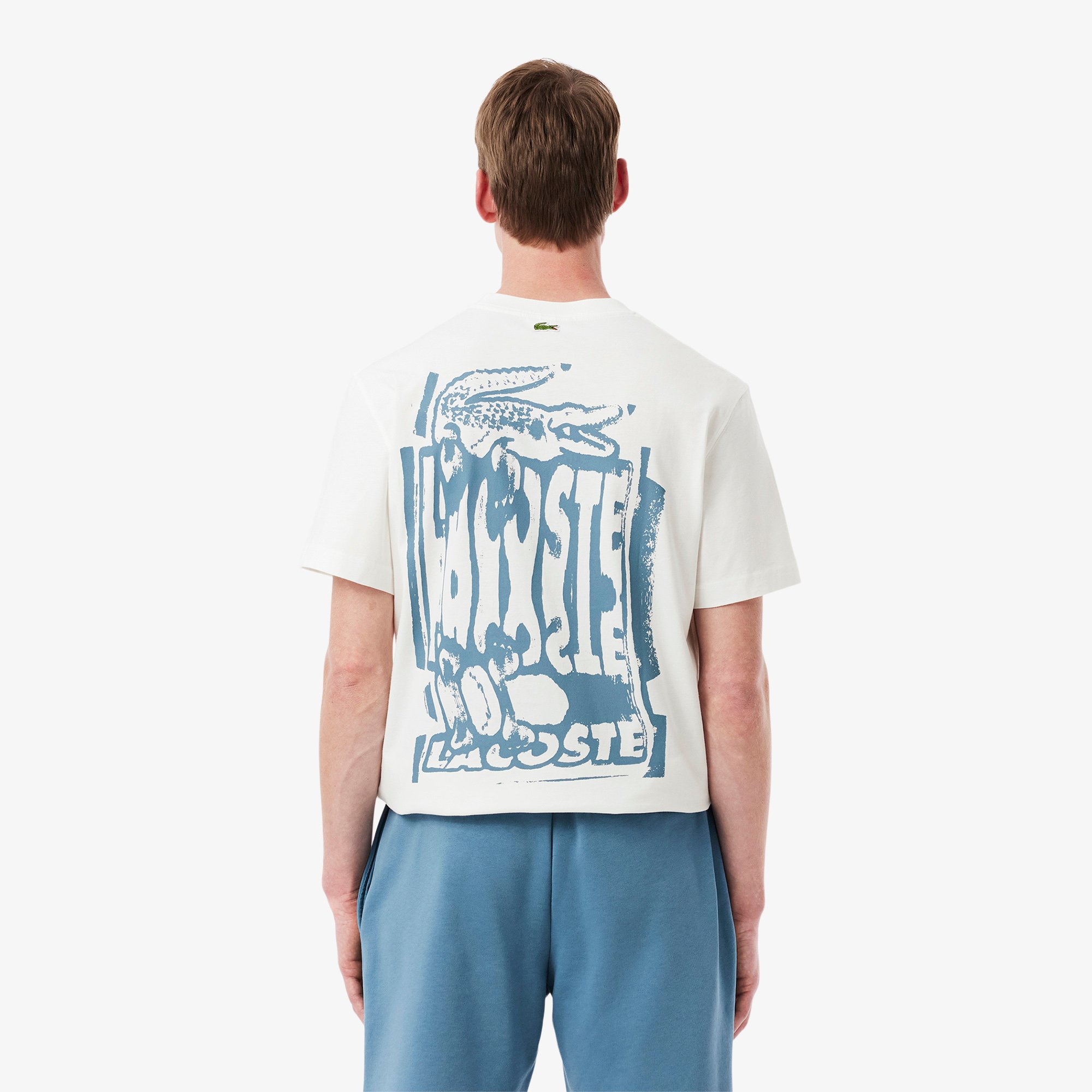 Áo Thun Lacoste Nam Chất Liệu Cotton Jersey Họa Tiết Graphic