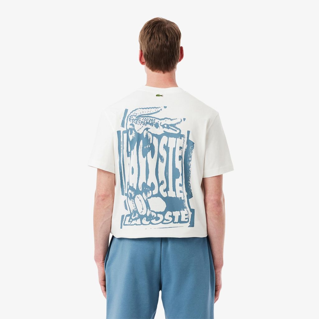 Áo Thun Lacoste Nam Chất Liệu Cotton Jersey Họa Tiết Graphic