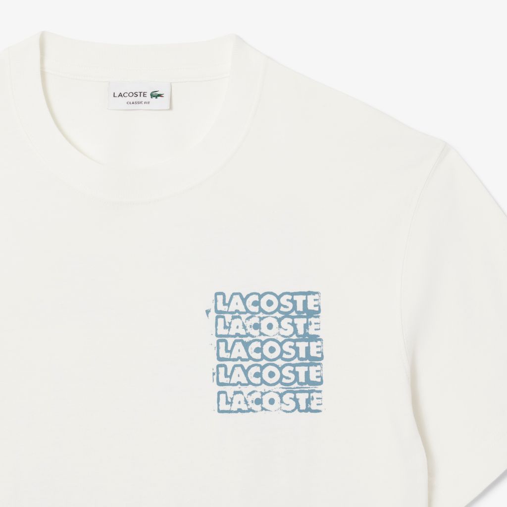 Áo Thun Lacoste Nam Chất Liệu Cotton Jersey Họa Tiết Graphic