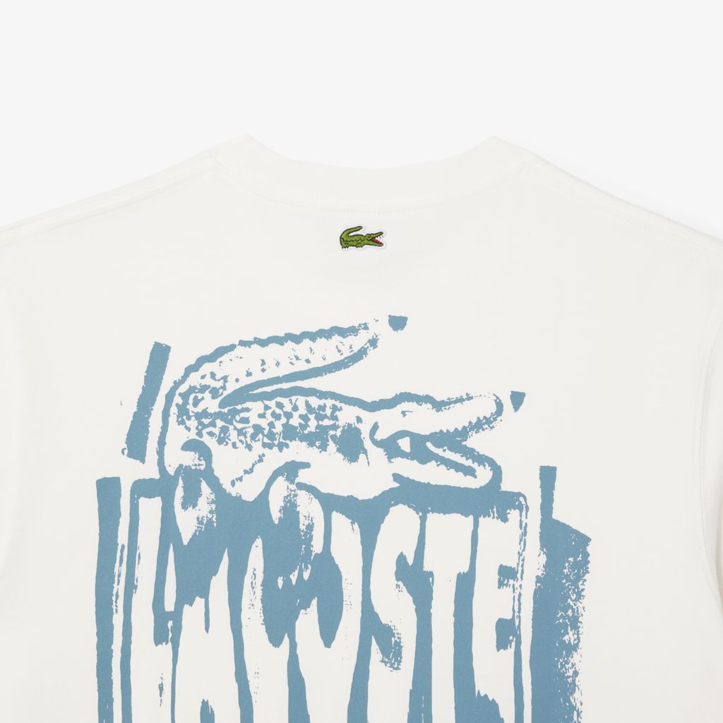 Áo Thun Lacoste Nam Chất Liệu Cotton Jersey Họa Tiết Graphic