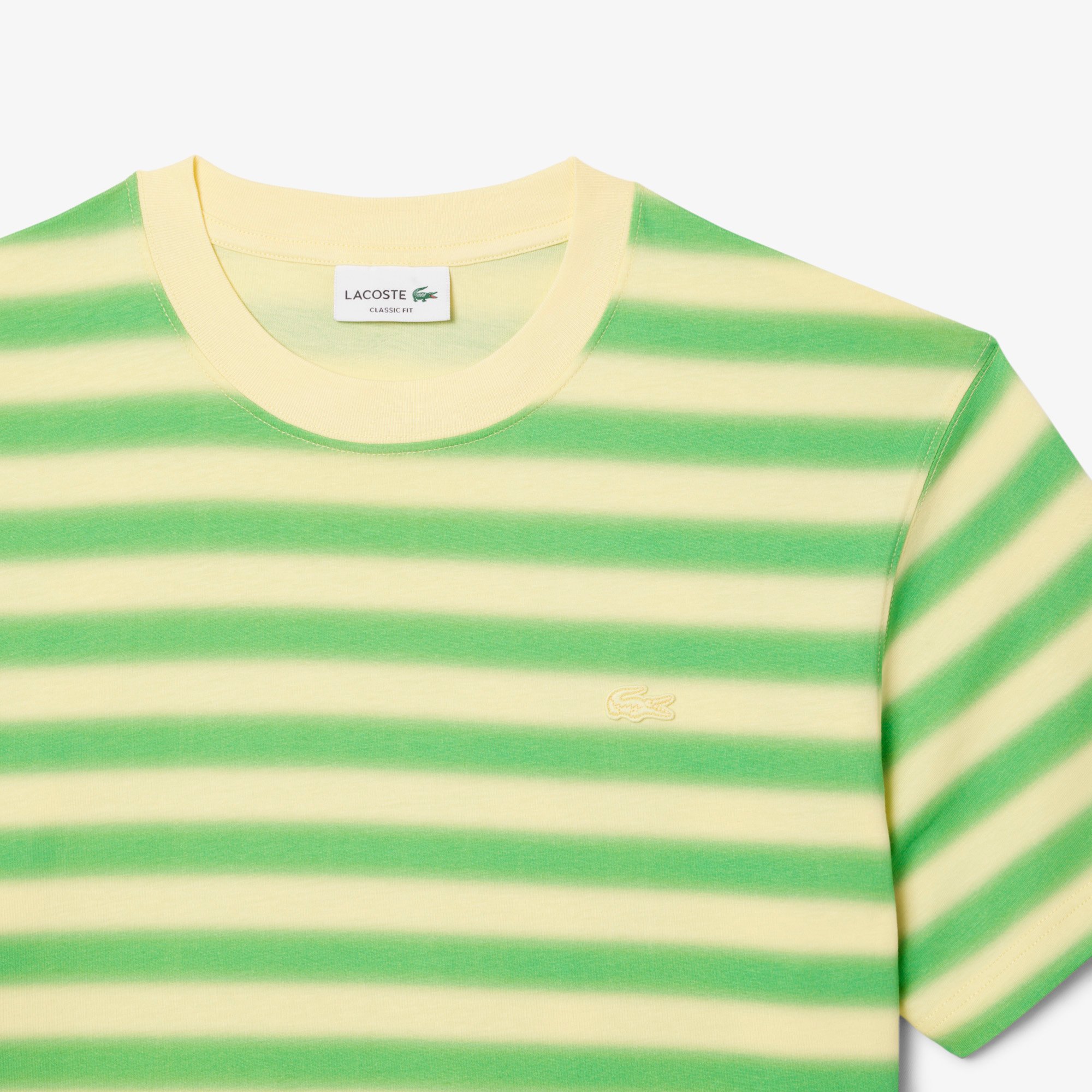 Áo Thun Lacoste Nam Chất Liệu Jersey In Họa Tiết In Kẻ Sọc