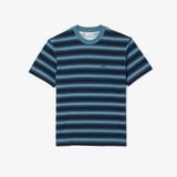 Áo Thun Lacoste Nam Chất Liệu Jersey In Họa Tiết In Kẻ Sọc
