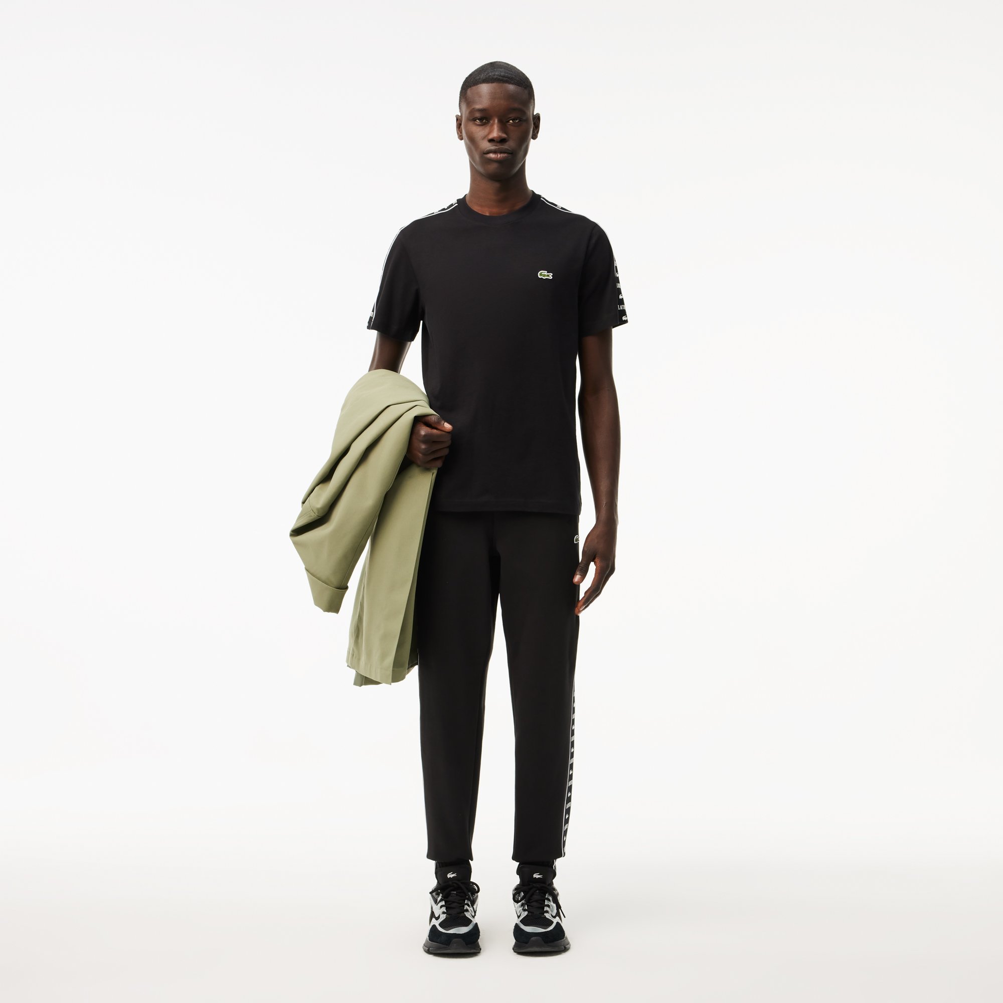 Áo Thun Lacoste Nam Dáng Suông Chất Liệu Cotton Jersey