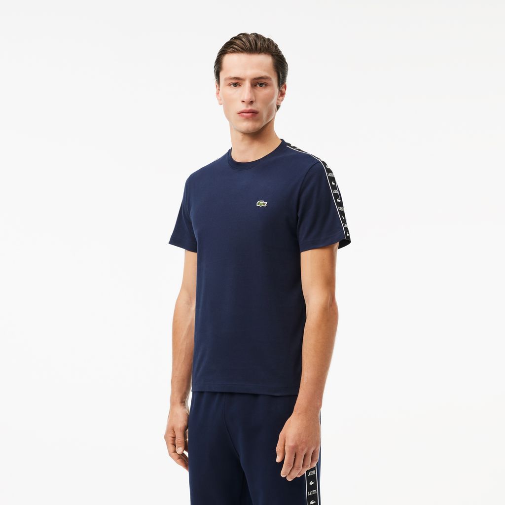 Áo Thun Lacoste Nam Dáng Suông Chất Liệu Cotton Jersey