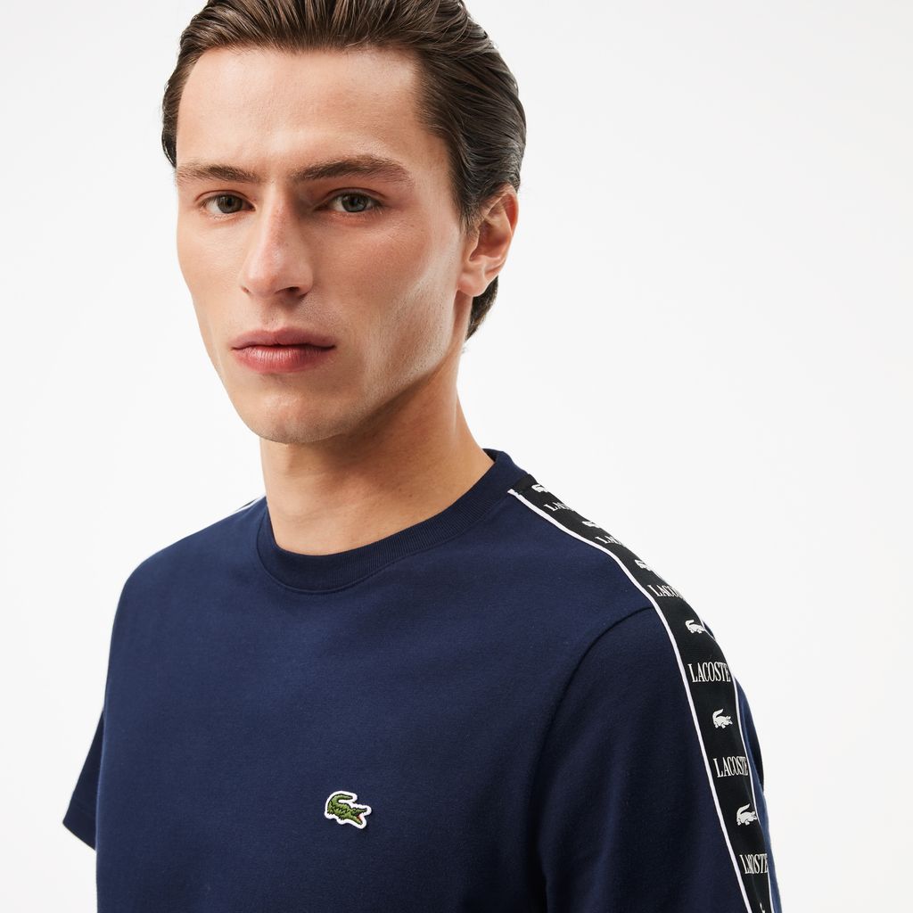 Áo Thun Lacoste Nam Dáng Suông Chất Liệu Cotton Jersey