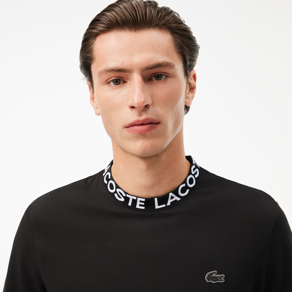 Áo Thun Lacoste Nam Chất Liệu Jacquard Cổ Piqué Có Logo
