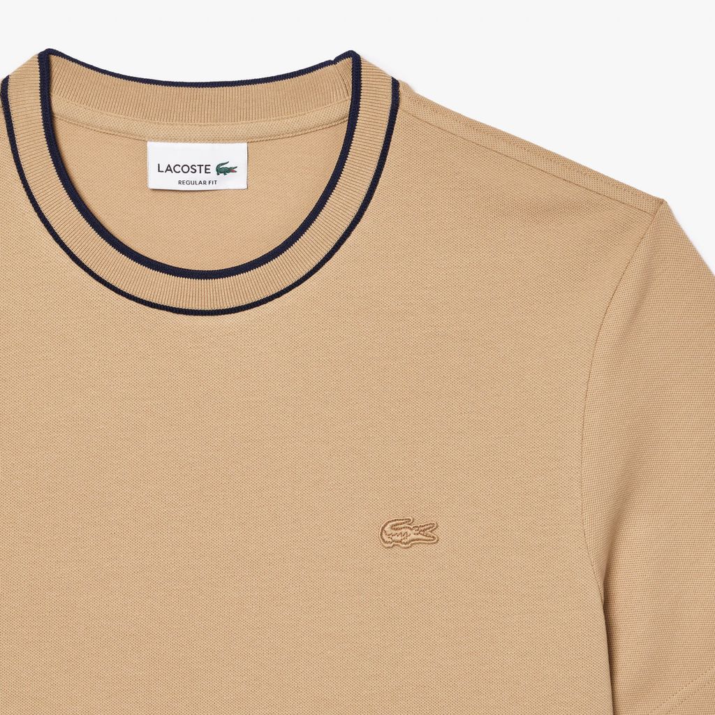 Áo Thun Lacoste Nam Piqué Cổ Sọc Co Giãn