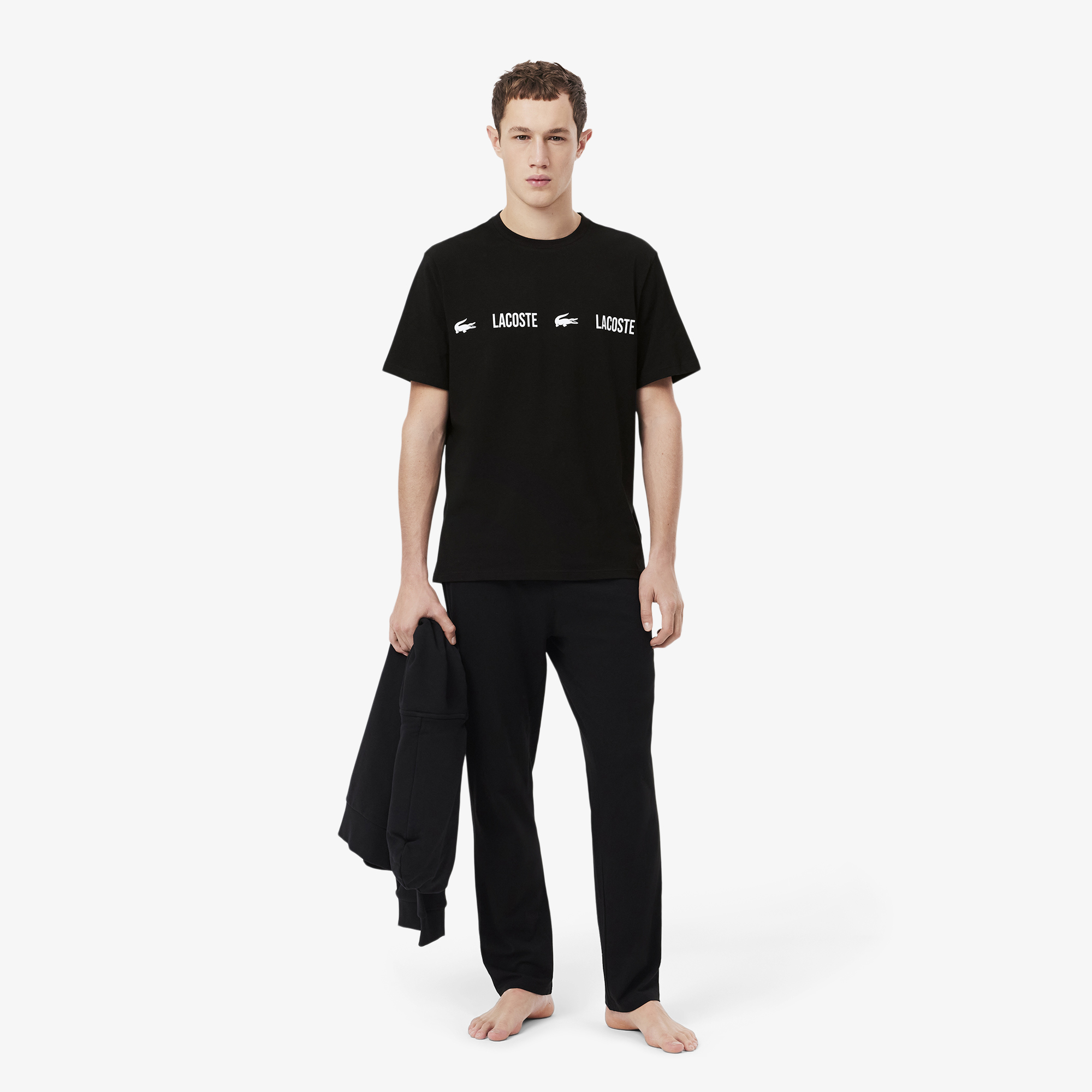 Áo Thun Mặc Nhà Lacoste Nam Chất Liệu Cotton