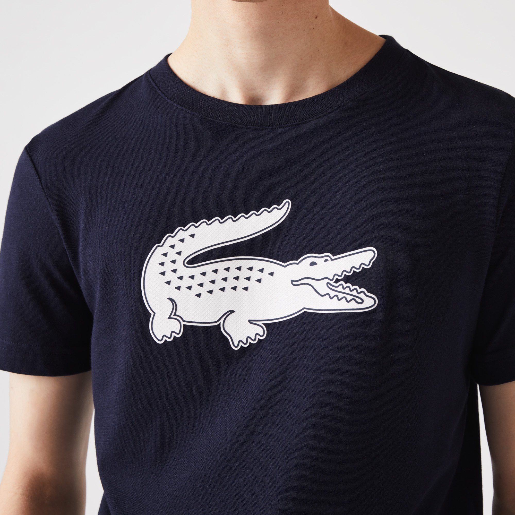 Áo Thun Thể Thao Lacoste Nam Cỡ XXL Có Logo Công Nghệ Ultra Dry