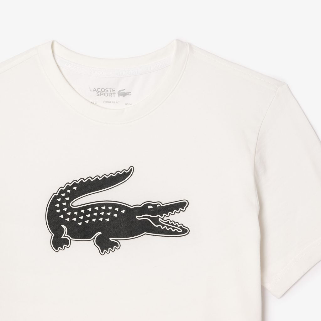 Áo Thun Thể Thao Lacoste Nam Chất Liệu Jersey Thoáng Khí In 3D Họa Tiết Cá Sấu