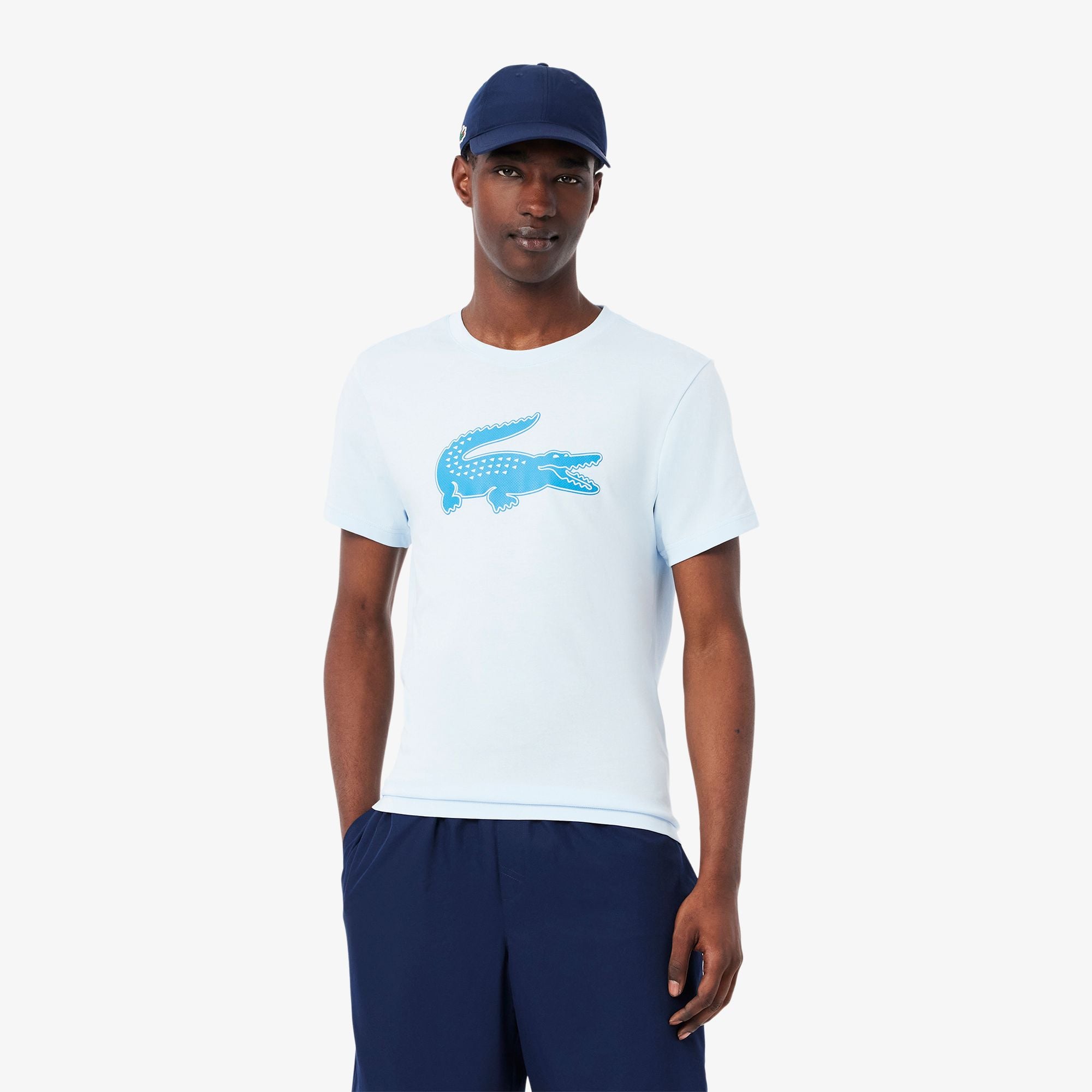 Áo Thun Thể Thao Lacoste Nam Cỡ XXL Có Logo Công Nghệ Ultra Dry