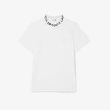 Áo Thun Lacoste Nam Dáng Suông Chất Liệu Co Giãn Có Cổ Dệt Jacquard